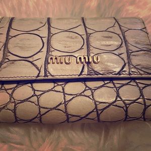 Authentic Miu Miu Vintage trifold Wallet